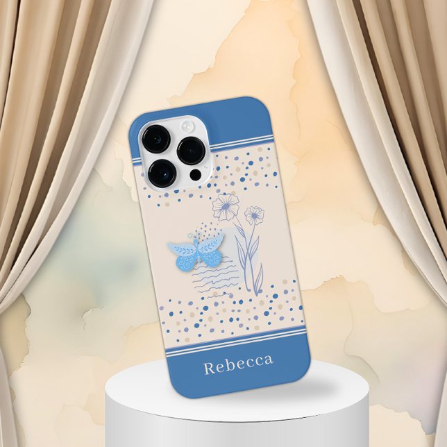 Boho Butterfly & Botanical iPhone Case (Creator Uploaded)