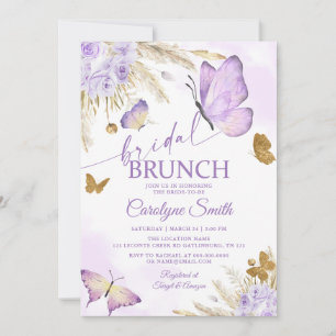 Boho Butterfly Bridal Brunch Bridal Shower Invitation