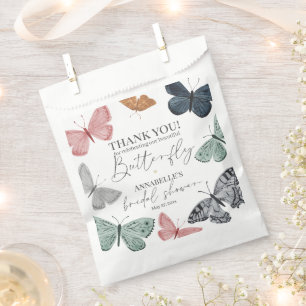 Boho Butterfly Bridal Shower Dessert Favor Bag