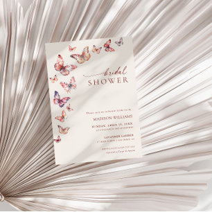 Boho Butterfly Bridal Shower Invitation
