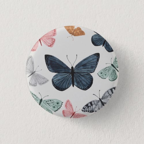 Boho Butterfly Party Accessories Favors Button