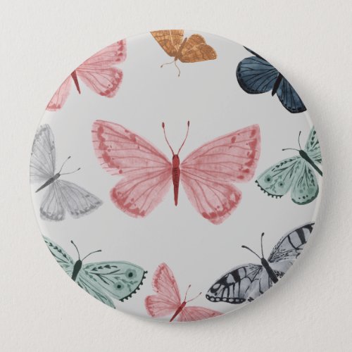 Boho Butterfly Party Accessories Favors Button