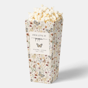 Boho Butterfly Popcorn Favor Boxes