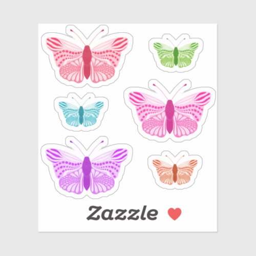 Boho Butterfly sticker pack