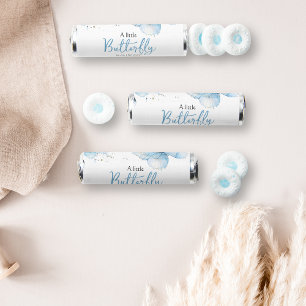 Boho Butterfly Wildflower Floral Boy Baby Shower Breath Savers® Mints
