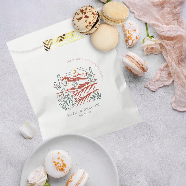 Boho Cactus Desert | Wedding Favor Bags (Creator Uploaded)