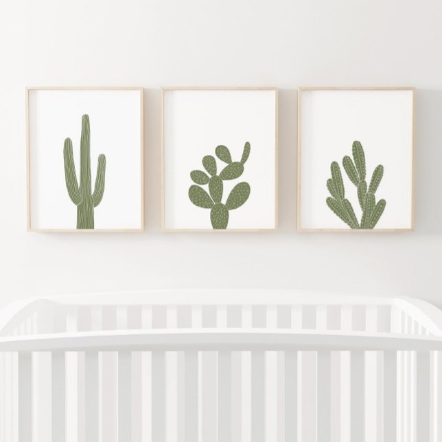 Boho Cactus Southwestern Nursery Wall Art Sets (Creator Uploaded)