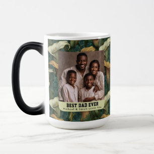 Boho Calla Lilies Bouquet First Time Dad Photo Color Morph Mug