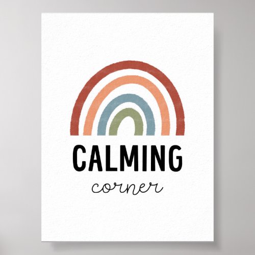 Boho Calming Corner Poster