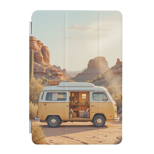 Boho Camper Van Desert Print iPad Mini Cover (Front)
