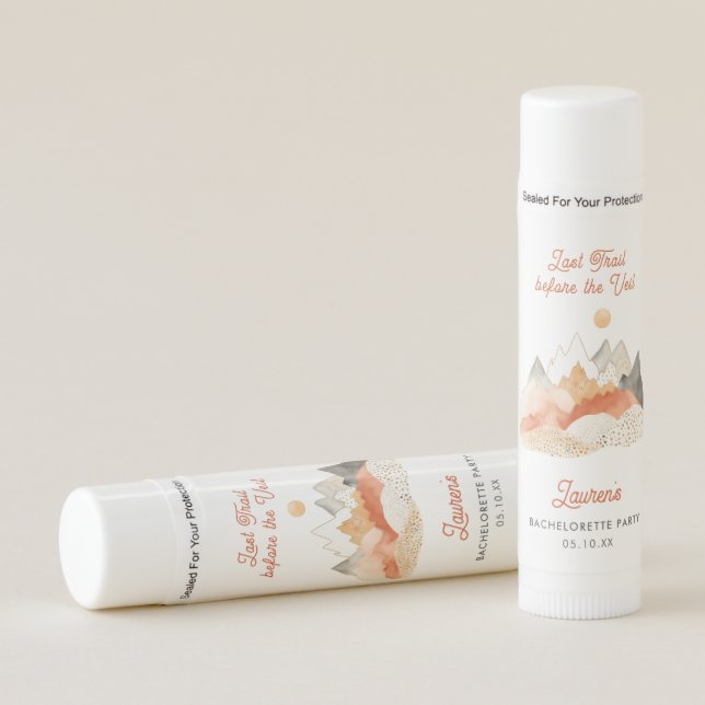 Boho Camping Bachelorette Party Favors  Lip Balm (Front)
