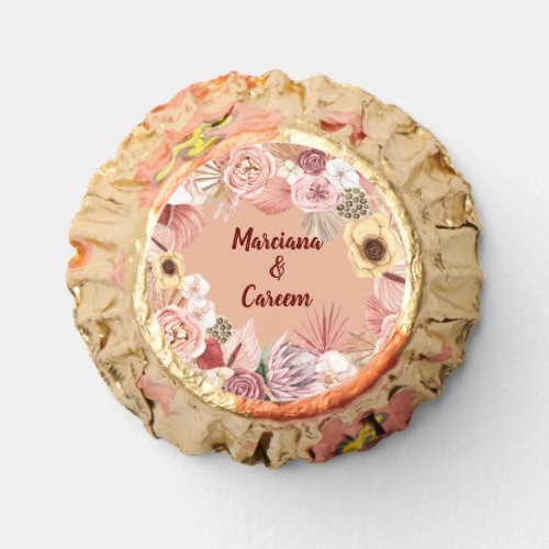 Boho Caramel_Tone Floral Collage Reeses Peanut Butter Cups