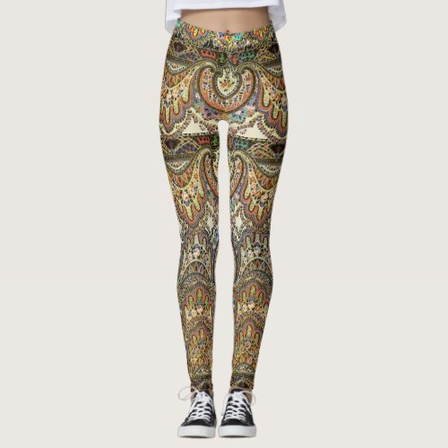 Boho Caravan Antique Leggings