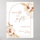 Boho Cards and Gifts Sign | Arch Pampas Grass