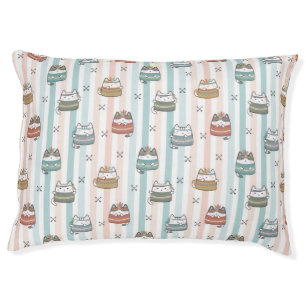  Boho Cats Tribal Pattern  Pet Bed