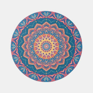 Boho Celebrate 5' Round' Outdoor/Indoor Area Rug