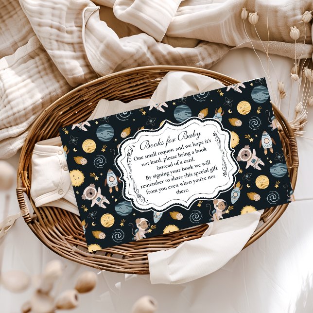 Boho Celestial Animal Baby Shower Books for Baby  Enclosure Card (Creator Uploaded)