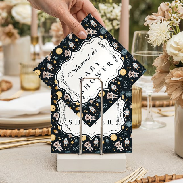 Boho Celestial Animal Baby Shower Napkins (Creator Uploaded)