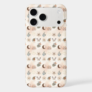 Boho Celestial Floral Pattern iPhone 17 Pro Max Case
