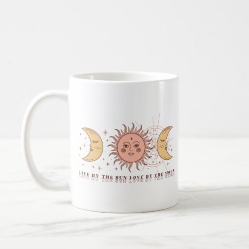 Boho Celestial Sun And Moon Coffee Mug