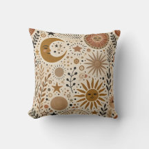 Boho Celestial Sun and Moon Pattern