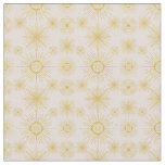 Boho Celestial Sun Stars Ivory Pattern Fabric