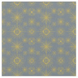 Boho Celestial Sun Stars Vintage Pattern Fabric