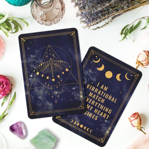 Boho Celestial Vibrational Match Affirmation Card
