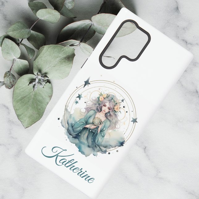 Boho Celestial Witchy Name Samsung Galaxy Case (Creator Uploaded)