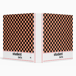 Boho Checkerboard Binder Trendy Back to School