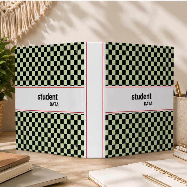 Boho Checkerboard Binder | Trendy Back to School  (Boho Checkerboard Binder | Trendy Back to School)