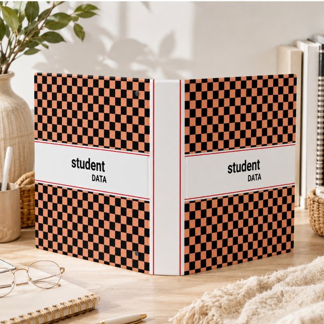 Boho Checkerboard Binder | Trendy Back to School  (Boho Checkerboard Binder | Trendy Back to School)