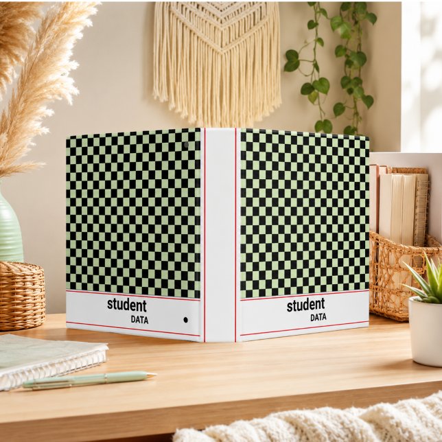 Boho Checkerboard Binder | Trendy Back to School  (Boho Checkerboard Binder | Trendy Back to School)