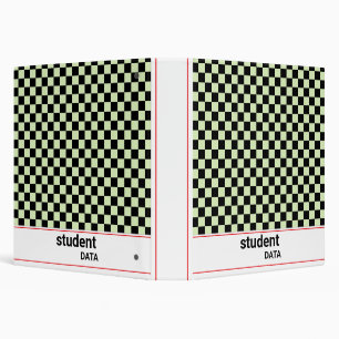 Boho Checkerboard Binder Trendy Back to School