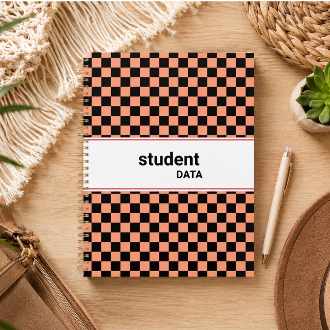 Boho Checkerboard Binder | Trendy Back to School  Planner (Boho Checkerboard Binder | Trendy Back to School Planner)