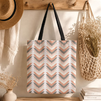 Boho Chevron Tote Bag