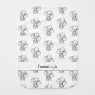 Boho Chic Baby Elephant Pattern
