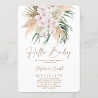 Boho Chic Baby Shower Invitation