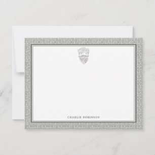 Boho Chic Bearded Man Note Card