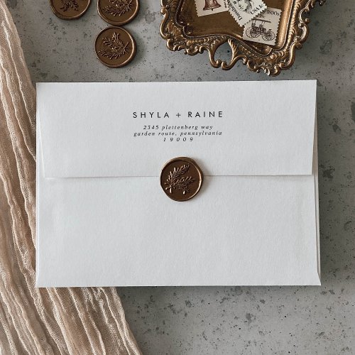 Boho Chic Black and White Wedding Envelopes