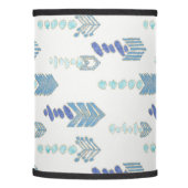 boho chic blue arrows native pattern lamp shade (Left)