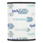 boho chic blue arrows native pattern lamp shade (Back)
