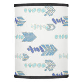 boho chic blue arrows native pattern lamp shade (Front)