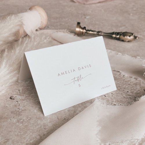Boho Chic Blush Pink Guest Name Place Cards