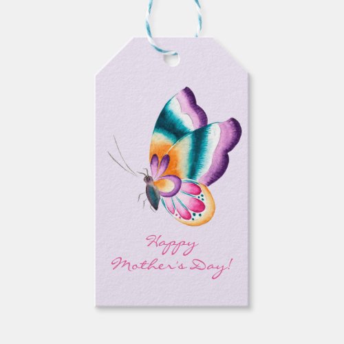 Boho Chic Butterfly  Happy Mothers Day Gift Tags