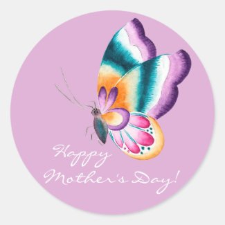 Boho chic butterfly | Happy Mother's Day Stickers