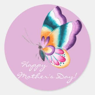 Boho chic butterfly | Happy Mother's Day Stickers