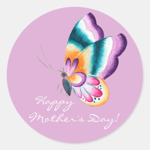 Boho chic butterfly  Happy Mothers Day Stickers