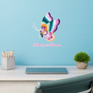 Boho chic butterfly | Nursery or Kids Bedroom Wall Decal