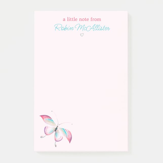 Boho Chic Chinoiserie Butterfly Post-it® Notes (Front)